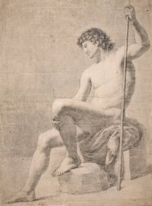 Desnudo masculino sentado